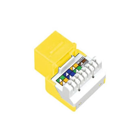 Allen Tel Cat 5e Jack Module, Yellow AT55-04